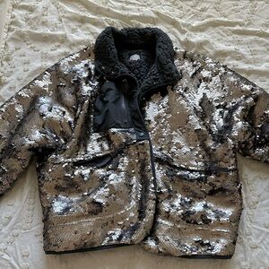FP Movement by Free People Metallic Sequin Puffer Jacket